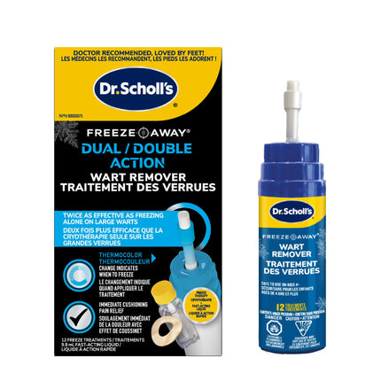 Dr. Scholl’s Dual Action FreezeAway Wart Remover, 12 Treatments. For Common and Plantar Warts, 33 Count (Pack of 1) 🍁 All In One Marketplace Canada
