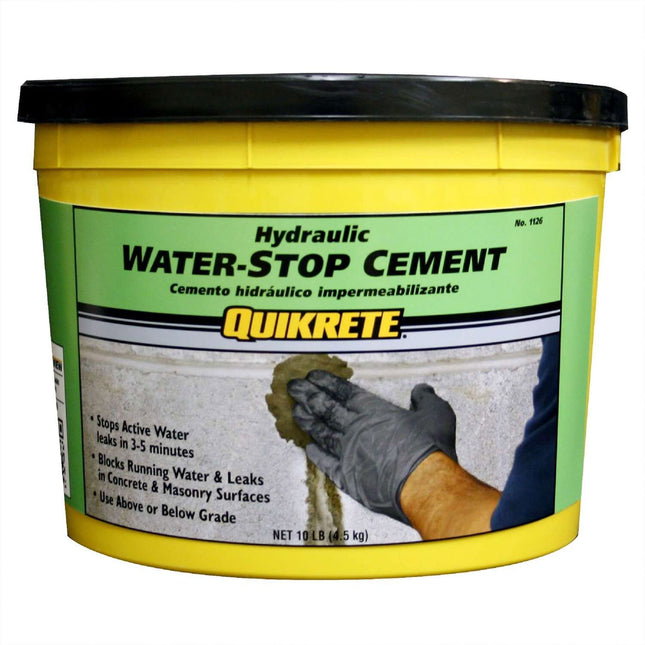 Quikrete Rapid Setting Hydraulic Water Stop Cement – 10 lb