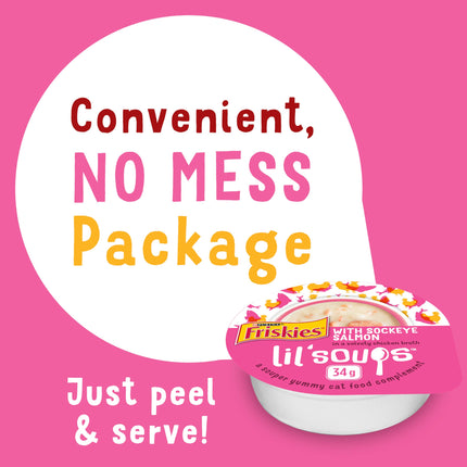 Friskies Lil' Soups Cat Treats, Fish-a-Licious 34g Cups (18 Pack x 2) 🍁 All In One Marketplace Canada
