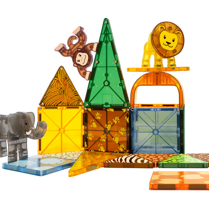 MAGNA-TILES Safari Animals 25-Piece Magnetic Construction Set, The Original Magnetic Building Brand 🍁 All In One Marketplace Canada