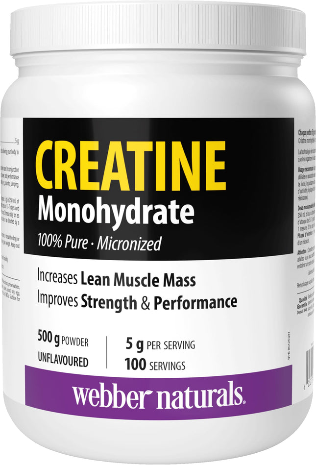 Webber Naturals Micronized Creatine Monohydrate 100 serv