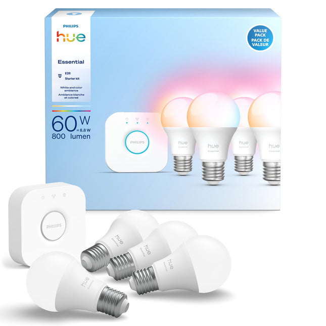 Philips Hue Starter Kit Bridge + 4 Smart Bulbs
