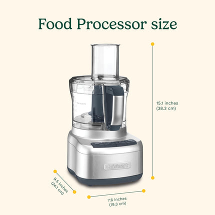 Cuisinart Elemental 8-Cup (2L) Food Processor, 350W, Silver (FP-8SVEC) 🍁 All In One Marketplace Canada