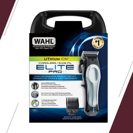 Wahl Elite Pro Cordless Lithium-Ion Hair Clipper Kit – 40% Faster Cutting, Adjustable Taper Lever, Quick-Charge 15 min for 5 min Use – Professional Home Haircutting for Men & Family (Model 3311) 🍁 All In One Marketplace Canada