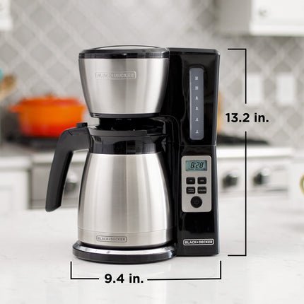 BLACK+DECKER CaféCraft Coffee Maker, Thermal Carafe