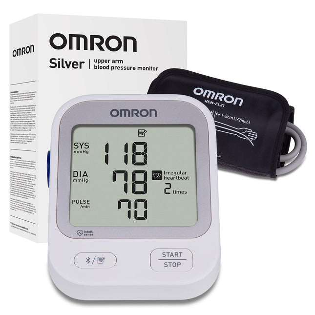 Omron Silver Upper Arm Blood Pressure Monitor