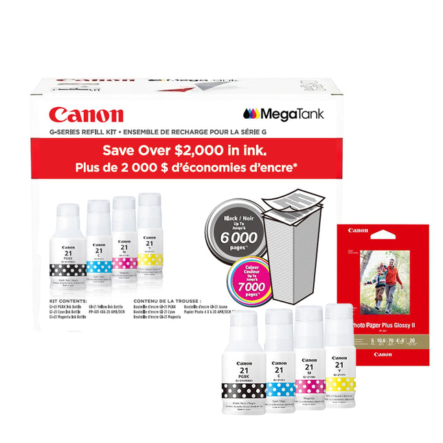 Canon GI-21 Ink Cartridges Value Pack – PIXMA G4280 Series