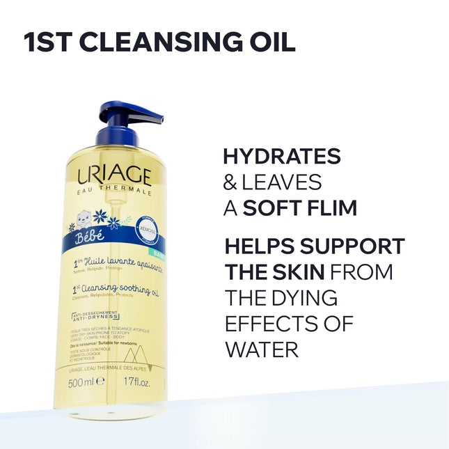URIAGE Bébé Cleansing Bath Oil 500mL