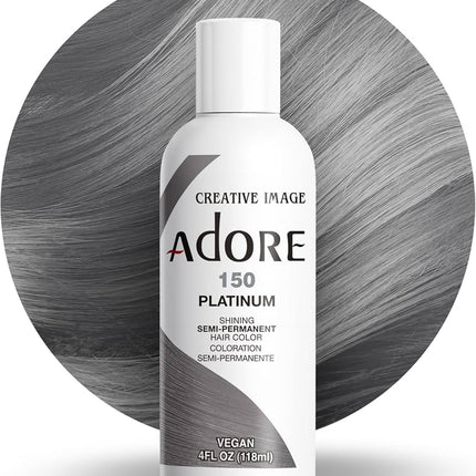 ADORE SEMI PERMANENT HAIR COLOR PLATINUM 150 4OZ