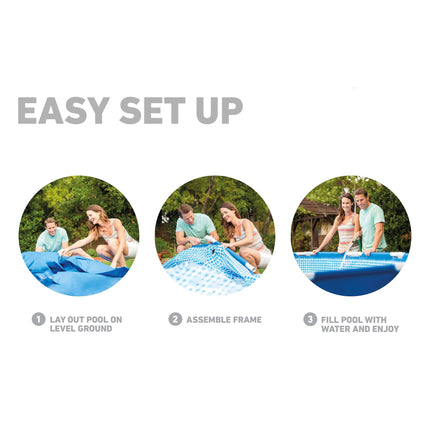 INTEX 28205EH Metal Frame Above Ground Swimming Pool: 8ft x 20in – Puncture-Resistant Material – Easy Assemble – Rust Resistant – 483 Gallon Capacity 🍁 All In One Marketplace Canada