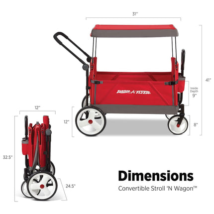 Radio Flyer Convertible Stroller Wagon