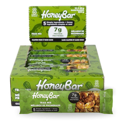 HoneyBar Trail Mix Snack Bars 15x40g