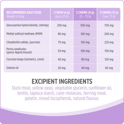 Nutrience Care Hip & Joint Dog Supplement, 100 Chews