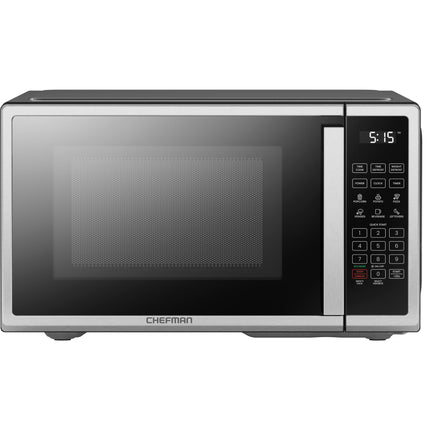 Chefman Countertop Microwave Oven 0.7 Cu. Ft. Digital Stainless Steel Microwave 700 Watts with 6 Auto Menus, 10 Power Levels, Eco Mode, Memory, Mute Function, Child Safety Lock, Easy Clean 🍁 All In One Marketplace Canada
