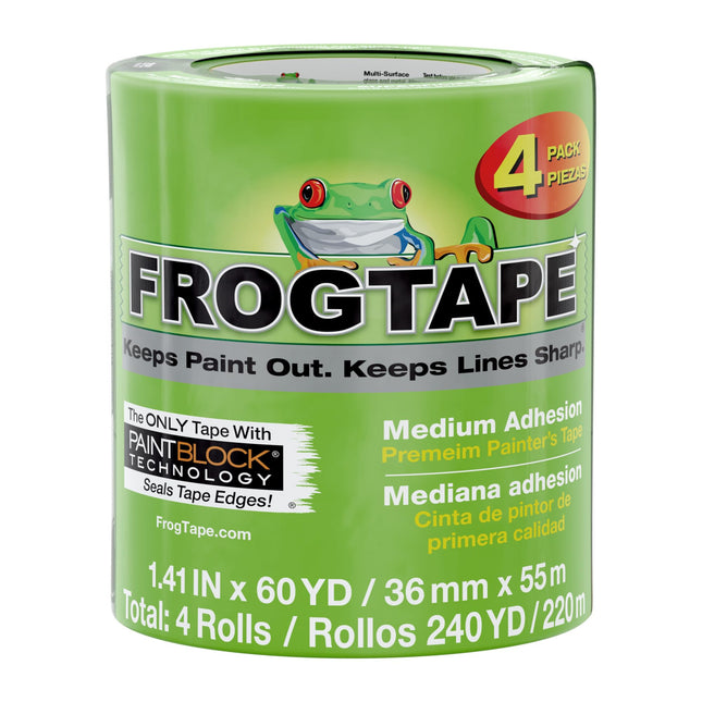 FrogTape Multi-Surface Painter's Tape, 4 Rolls