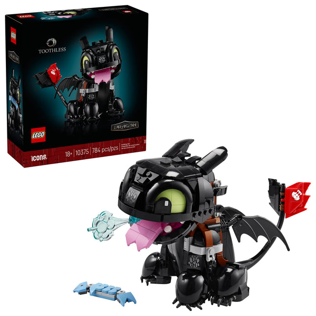 LEGO Icons How to Train Your Dragon: Toothless Building Set for Adults, Ages 18+ - Room Decor for Office, Bedroom, or Book Shelf - Collectible for Movie Fans - Gift Idea for Birthdays - 10375 🍁 All In One Marketplace Canada