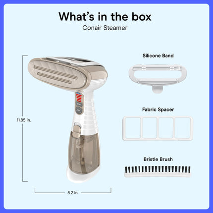 Conair Turbo Extreme Steam Hand Held Fabric Steamer, White/Champagne, One Size 🍁 All In One Marketplace Canada