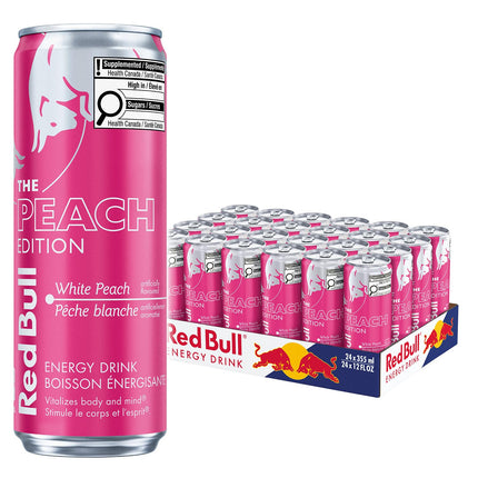 Red Bull Energy Drink, White Peach, 355ml (24 pack)