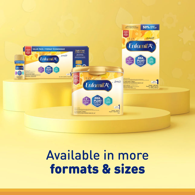 Enfamil A+ Baby Formula Powder Tub – 663g, 0-12 Months