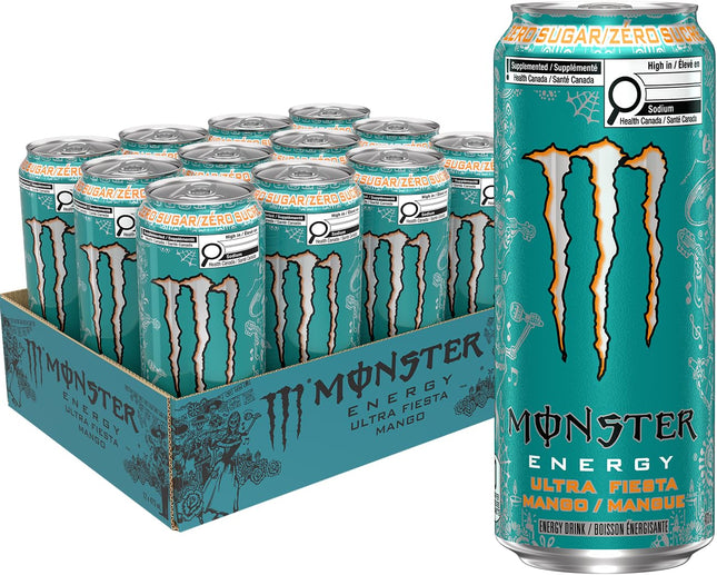 MONSTER ENERGY Ultra Fiesta Zero Sugar, 12-Pack