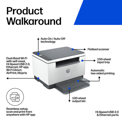 HP LaserJet MFP M234dw Wireless Printer