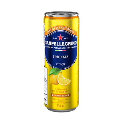 San Pellegrino Limonata Italian Sparkling Fruit Beverage, 24 x 330ml