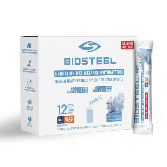 BioSteel Hydration Mix White Freeze, 12 Sticks