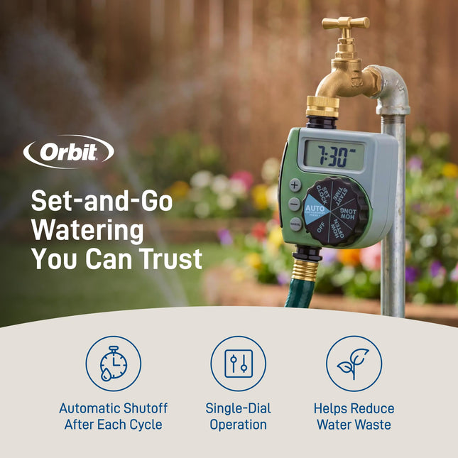 Orbit Single-Dial Hose Faucet Timer