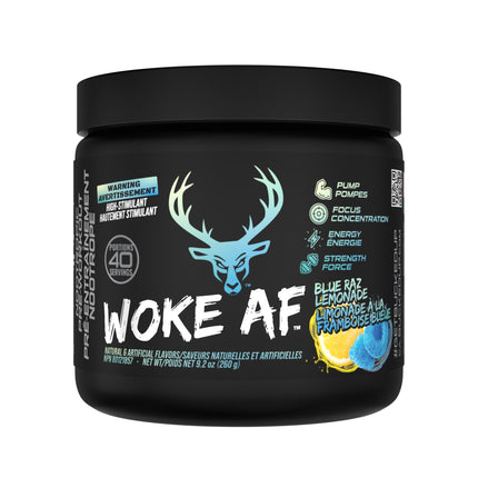 Bucked Up Woke AF Pre-Workout, Blue Raz Lemonade, 40 Servings 🍁 All In One Marketplace Canada
