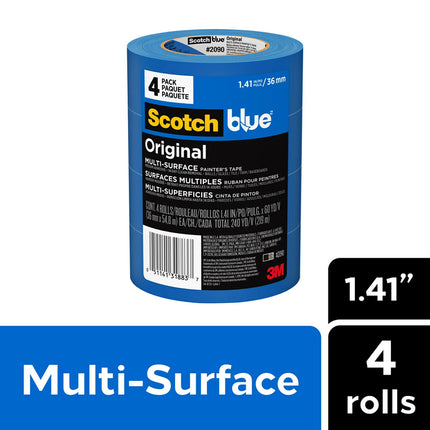 ScotchBlue Painter's Tape Multi-Surface 36mm 4-Pack