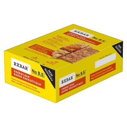 RXBAR Honey Cinnamon Peanut Butter Protein Bar 12-Pack