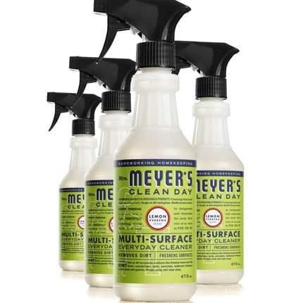 Mrs. Meyer's Clean Day Multi-Surface Cleaner Spray, All-Purpose Cleaner Solution for Home & Kitchen, Lemon Verbena Scent, 473 ml Spray Bottles, 4 Pack 🍁 All In One Marketplace Canada