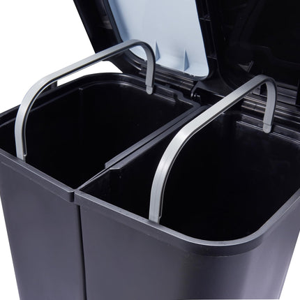 Step N’ Sort 40L Dual Compartment Recycling Bin – Slim Kitchen Waste & Recycling System (2 × 20L) 🍁 All In One Marketplace Canada