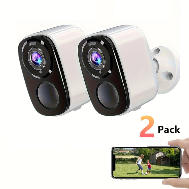 2 Sets 2.4Ghz wifi Outdoor indoor Wireless Security Camera