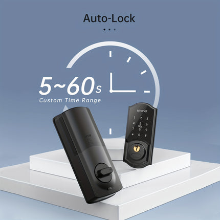 [Smart Door Lock] WiFi Smart Door Lock Deadbolt | Smonet With G2 Hub Gateway