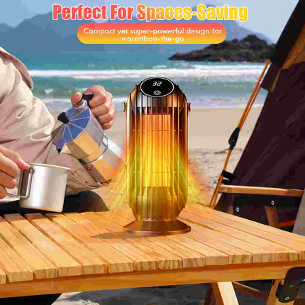 DIBELLAY 1500W Ceramic Heater – Quiet, Remote & Safe”