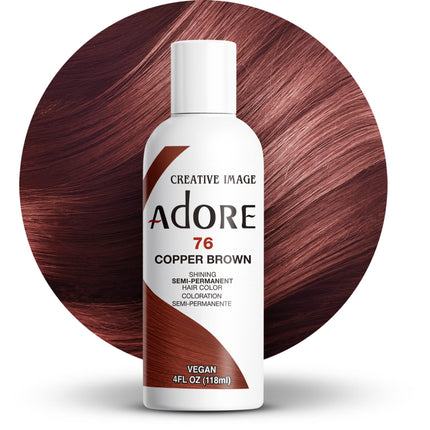 Adore Semi-Permanent Hair Color Copper Brown 4 oz