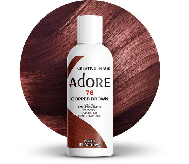 Adore Semi-Permanent Hair Color Copper Brown 4 oz