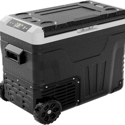 EUHOMY 12 Volt Refrigerator, 47QT(45L) Dual Zone Electric Cooler, Portable Freezer 12V/24V DC 110-240V AC, 12V Fridge -4℉~68℉, 12V Cooler with Wheels & Basket for Travel, Truck, Boat, Camping 🍁 All In One Marketplace Canada