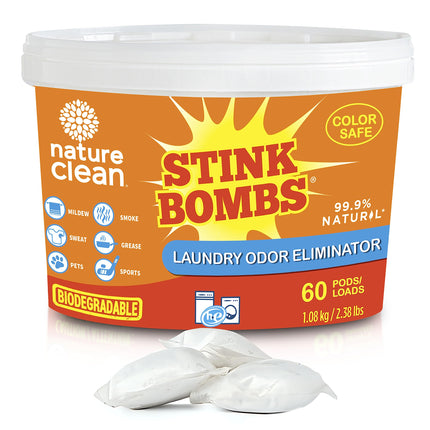 Nature Clean Stink Bombs Odor Remover 60-Pack