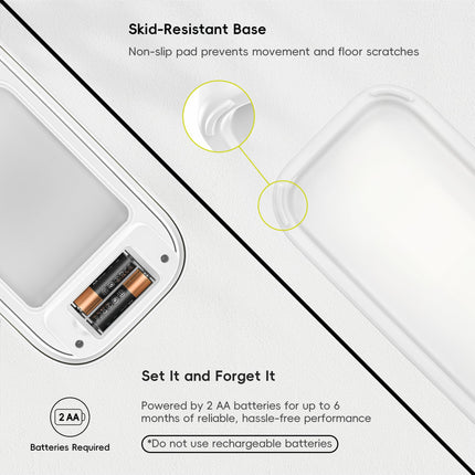 EKO Automatic Bathroom Trash Can with Lid, 2.6 Gallon Slim Touchless Garbage Can, Waterproof Motion Sensor Trash Bin for Bathroom, Office, Kitchen, White 🍁 All In One Marketplace Canada