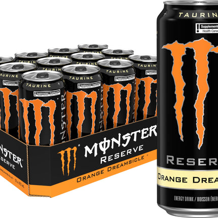 MONSTER ENERGY Reserve, Orange Dreamsicle, 473 mL Cans (12 Pack)