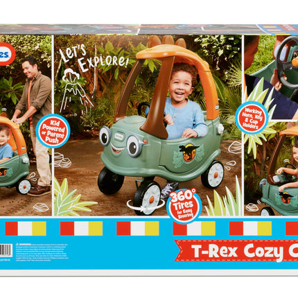 little tikes T-Rex Cozy Coupe by Dinosaur Ride-On Car for Kids, Multicolor Large 🍁 All In One Marketplace Canada