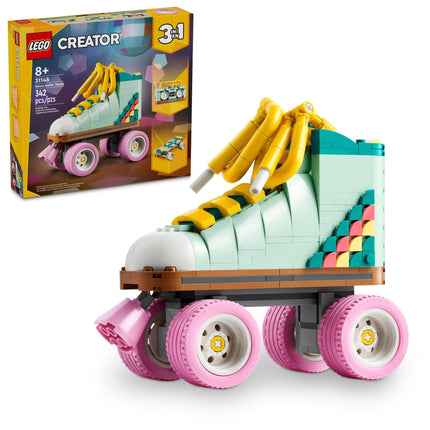 LEGO Creator 3 in 1 Retro Roller Skate Building Kit, Transforms from Roller Skate Toy to Mini Skateboard to Boom Box Radio, Birthday Gift for Skaters, Cool Toy for Boys and Girls Ages 8 and Up, 31148 🍁 All In One Marketplace Canada