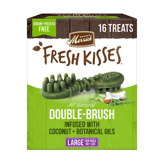 Merrick Fresh Kisses Coconut Dental Dog Treats 16ct