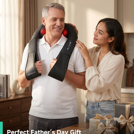 Snailax Shiatsu Neck Massager with Heat, 8 Kneading Nodes for Shoulders 🍁 All In One Marketplace Canada