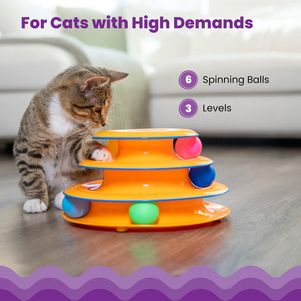 Petstages Tower of Tracks Interactive 3-Tier Cat Toy