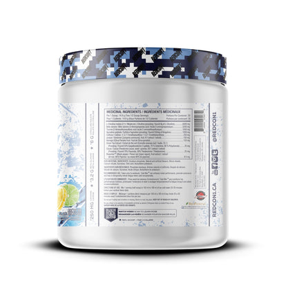 REDCON1 Total War Pre Workout Powder, Arctic Ice - Beta Alanine + Citrulline Malate Vegan & Keto Friendly Preworkout for Men & Women with 250mg of Caffeine - Fast Acting HMB (30 Servings) 🍁 All In One Marketplace Canada
