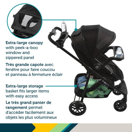 Safety 1st Grow and Go™ Flex 8-in-1 Travel System, All in One Stroller