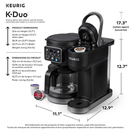 Keurig K-Duo Coffee Maker, Black